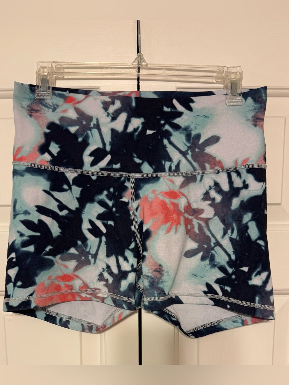 Old Navy Floral Bike Shorts - Coral, Navy & White